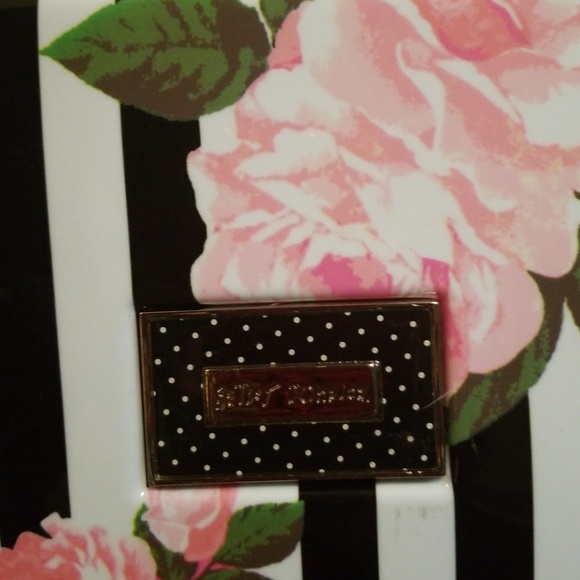 Betsey Johnson Floral Stripe Luggage 20" ONLY - Picture 5 of 8